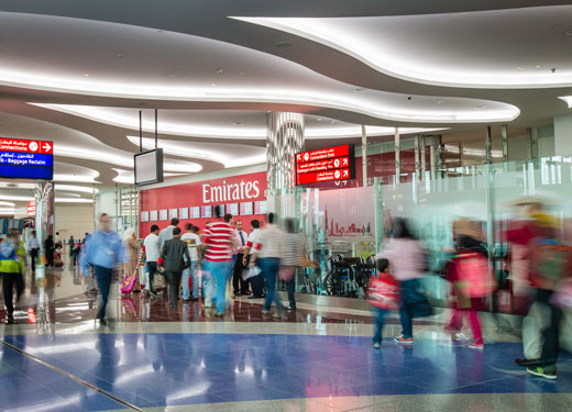 В феврале Dubai International обслужил почти 7 млн. пассажиров