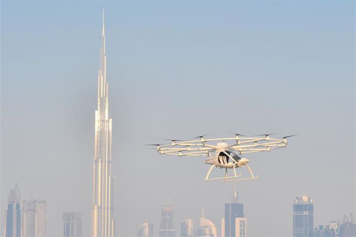 В Дубае испытали летающее такси
