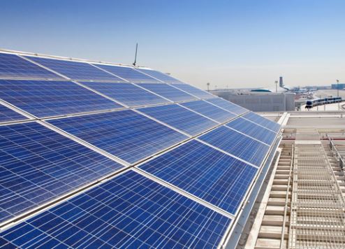 Dubai International Concourse D's solar array.