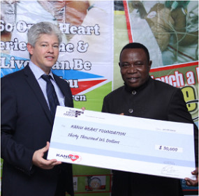 The First Group heads to Africa to donate US$ 30,000 to Kanu Heart Foundation