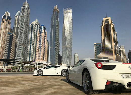 Dubai Cars and Skyline