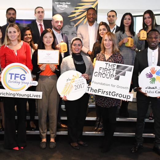 THE FIRST GROUP HONOURS UAE’S 2017 ‘YEAR OF GIVING’ BY SUPPORTING DUBAI CARES CHARITY INITIATIVES