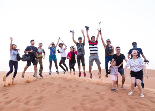 Chinese tourists in Dubai