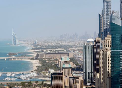 Dubai's coastline