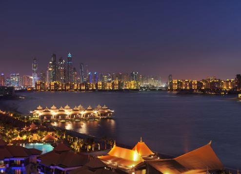 View of Dubai Marina from Palm Jumeirah