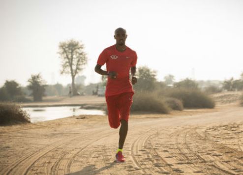 Mo Farah in a still from the video