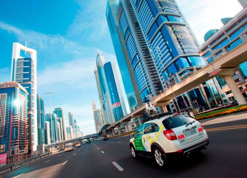 Google's Street View car in action on SZR.