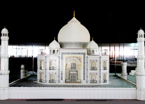 The lego model of the Taj Mahal
