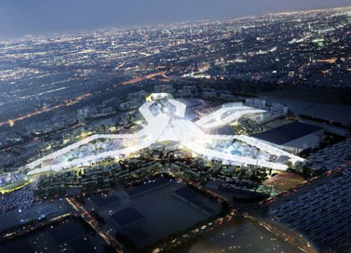 An artist's impression of the Expo site