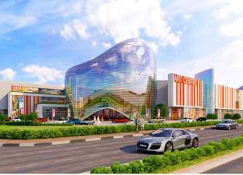 An artist's impression of the new mall.