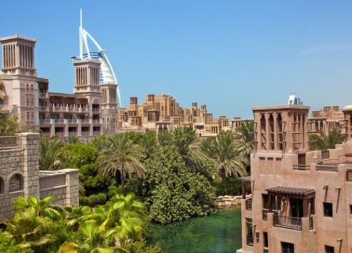 Dubai's Madinat Jumeirah is a popular destination among international visitors