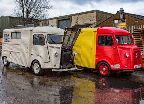 The food trucks wait to leave London