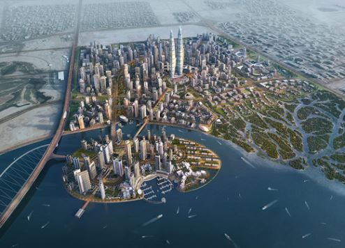 An artist's impression of Dubai Creek Harbour