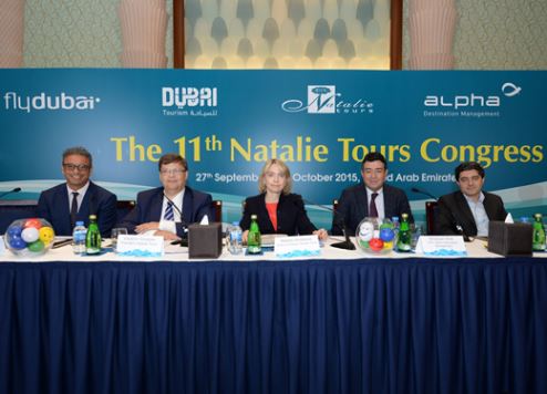Executives pictured at the Natalie Tours Congress in Dubai