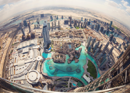 Downtown Dubai from Burj Khalifa