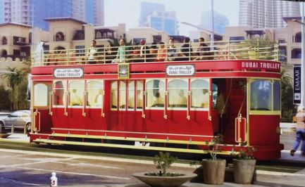 Dubai's first tramway arrives