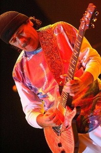 Carlos Santana performing at Jazz Festival
