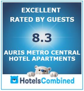 Excellent rating by guests on HotelsCombined